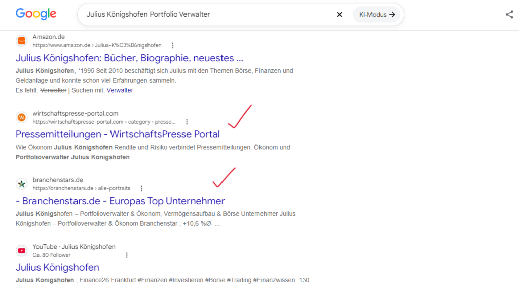 Von der Buchseite zur sichtbaren Marke: Online-Reputation für einen Portfolioverwalter